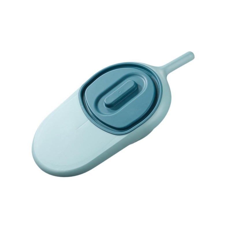 Kitwe وعاء سرير مع غطاء جهاز طوارئ للذكور والإناث للأشخاص المقعدين بالسرير باللون الأزرق | الطبية، التنقل والإعاقة | مساعدات الحياة اليومية | أجهزة التبول المحمولة وأوعية السرير. - Image 1