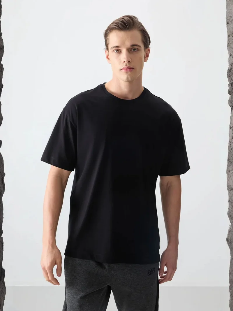TOMMYLIFE TOMMY Oversized Cotton Crew Neck T-Shirt