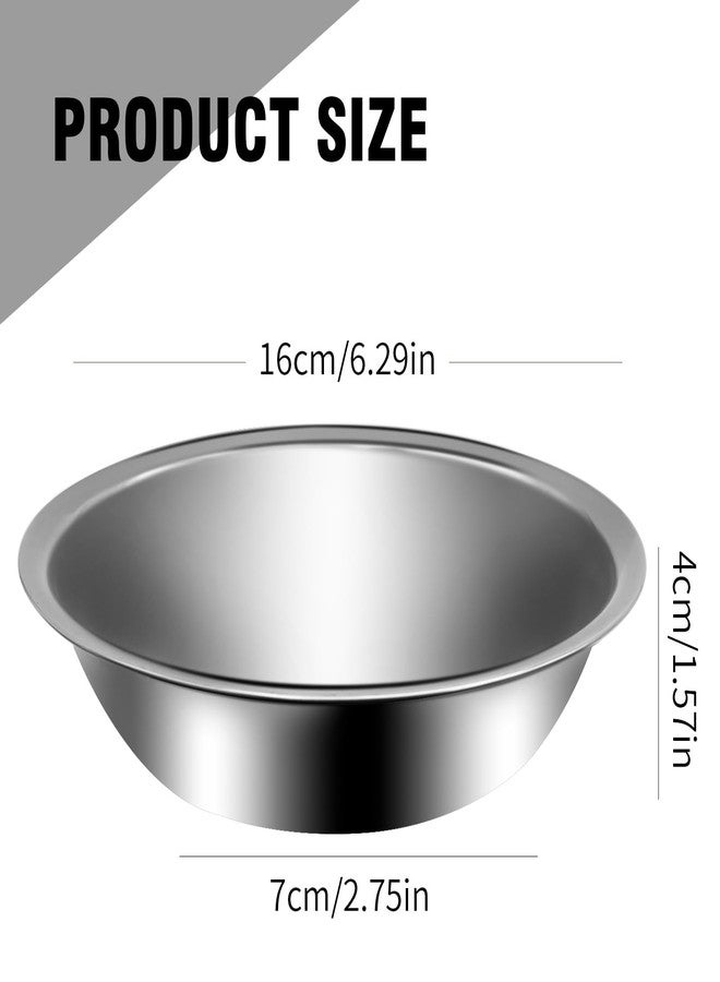 DUZFOREI 10Pcs Small Stainless Steel Bowls, 6 1/2" Wide Kitchen Metal Bowl with Flat Base, 3/4" Quart Prep Bowls for Meal Prep Cooking Serving Baking - Image 5
