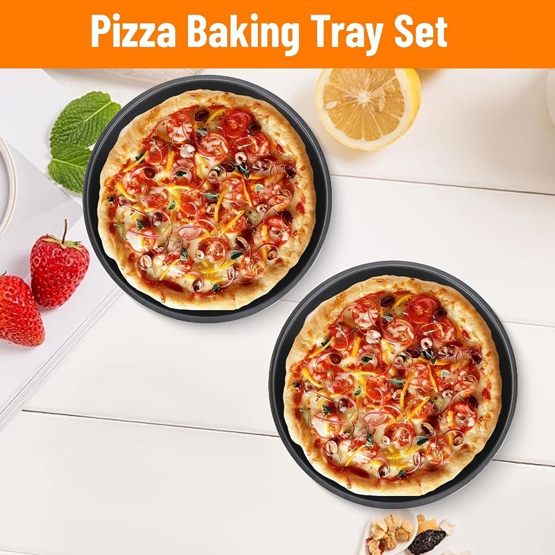 5pcs 6 Inch Carbon Steel Non Stick Pie Molds Baking Pans For Cake Bread And Air Fryer Meat - Image 5