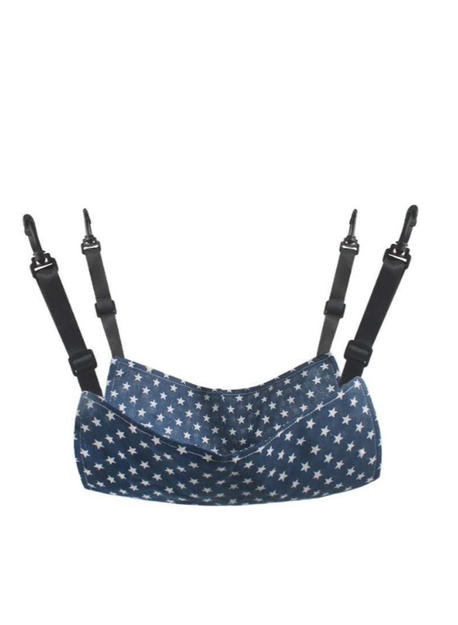OASIS-TH Cat Hammock, Breathable Pet Cage Hammock, Cat Hanging Bed With Metal Carabiners And Tassels, Cat Hanging Hammock For Cage, Hammocks For Kittens, Rabbits, Small Dogs For Summer Season