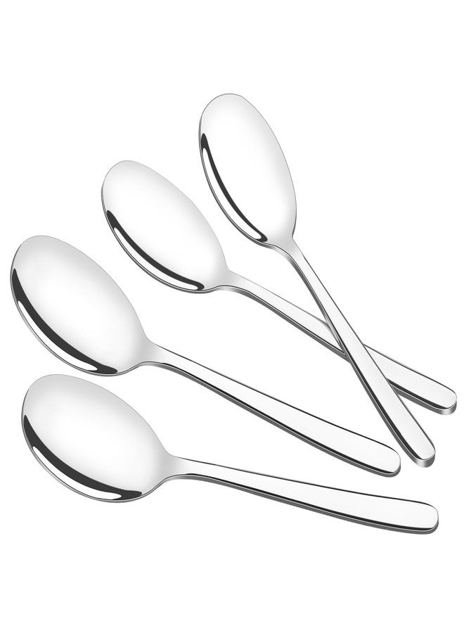 Gloreen 9.7 Inches Stainless Steel Serving Spoon, 8 Pieces Large Dinner Serving Tablespoons - Image 1