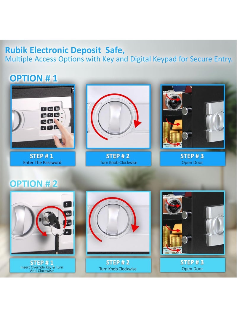 Cash Drop-in Slot Safe Box Digital Locker with Key for Easy Cash Insert for Shop Business Office Home (20x31x20cm) White - pzsku/Z9556BE2BBB84FECBCC41Z/45/_/1739369523/471c0672-13fd-4c92-a7d3-f9305c648df5