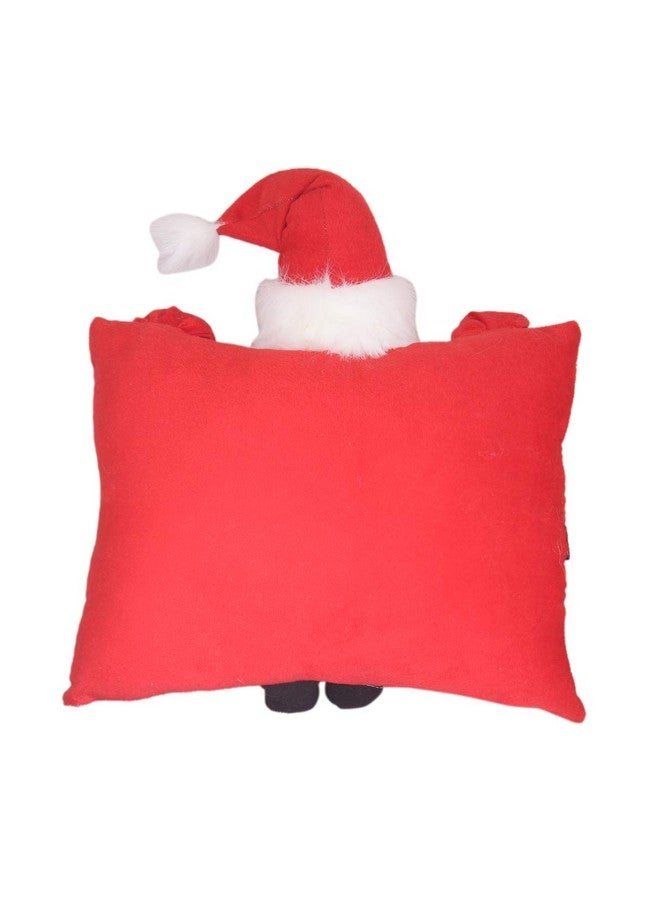 Tickles Santa Claus Christmas with Cushion Stuffed Soft Plush Toy for Kids Birthday Gifts (Color: Red 2 Size: 35 cm) - Image 4