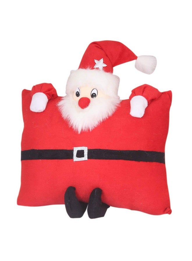 Tickles Santa Claus Christmas with Cushion Stuffed Soft Plush Toy for Kids Birthday Gifts (Color: Red 2 Size: 35 cm) - Image 3