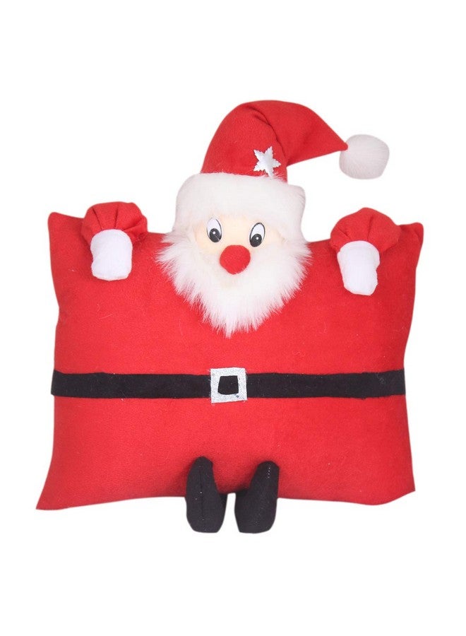 Tickles Santa Claus Christmas with Cushion Stuffed Soft Plush Toy for Kids Birthday Gifts (Color: Red 2 Size: 35 cm) - Image 1