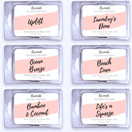 Kermode Fresh Clean Scent Wax Melts Wax Cubes - Spring Summer Scented Wax Melt Variety Pack for Wax Warmers - Kermode Natural Aromatherapy Fragrance - Long Lasting Bulk Assorted Safe Melting Soy Tarts - Image 1