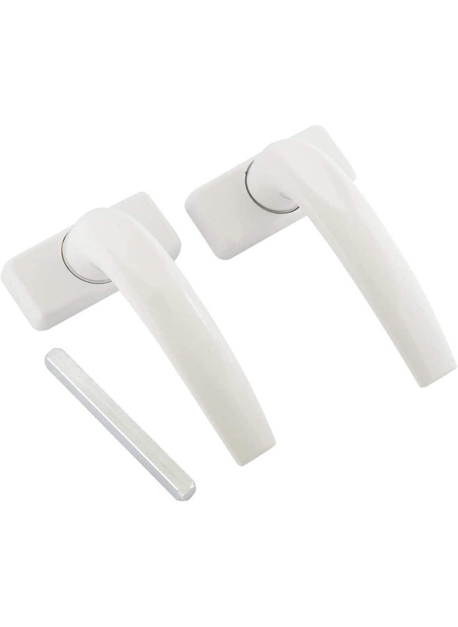 Biella Aluminium Door Handle For Home Bedroom, Office, Hotels Etc.-White (2 Pair)  - Image 2