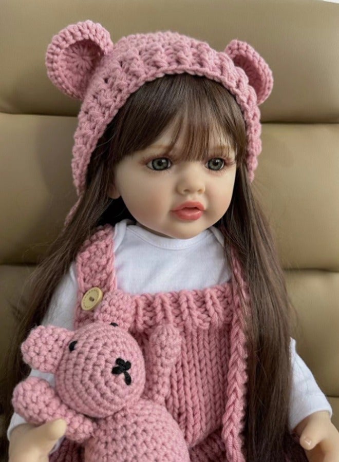 Beauenty 55cm Reborn Baby Doll Soft Cotton cloth body and silicon Head Hand and leg Newborn real like Baby Doll Girl Toy Gift Dolls - Image 3