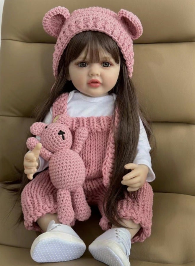 Beauenty 55cm Reborn Baby Doll Soft Cotton cloth body and silicon Head Hand and leg Newborn real like Baby Doll Girl Toy Gift Dolls - Image 4