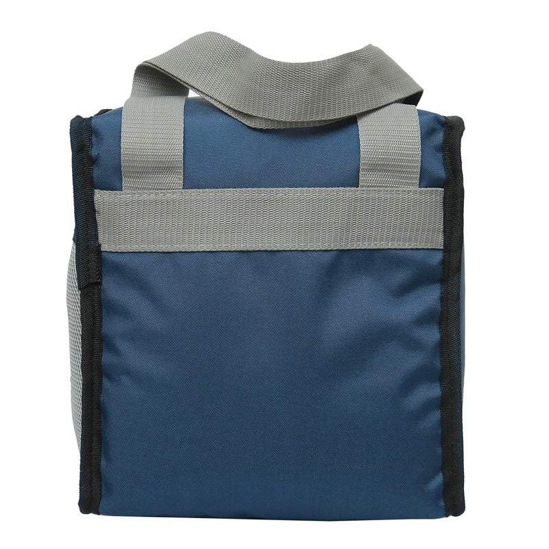 Sfane Men & Women Navy Blue 9.50 Inch Lunch Bag - Compact,Easy Wash,Smooth Zipper & Lightweight - Tote Bag & Container,Lunch Bag For Men,Women,Adults Office/Tiffin Bag (1000 Ml) - Polyester, 1000 Ml - Image 4