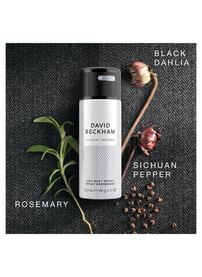 DAVID BECKHAM - Classic Homme Deodorant Body Spray - Image 1