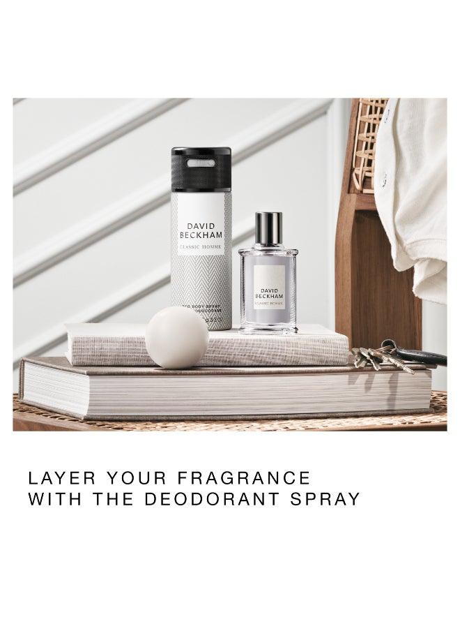 DAVID BECKHAM - Classic Homme Deodorant Body Spray - Image 1