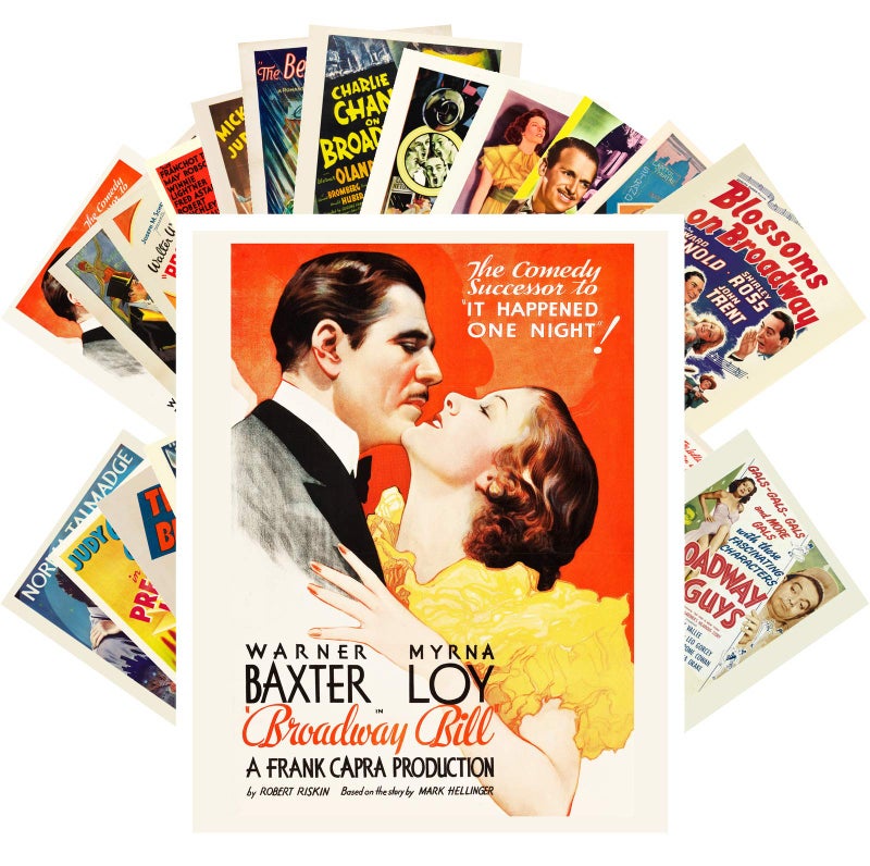 PIXILUV Vintage PostCards 24 pcs VINTAGE MUSICAL MOVIES BROADWAY Vintage Movie Posters REPRINT - Image 4