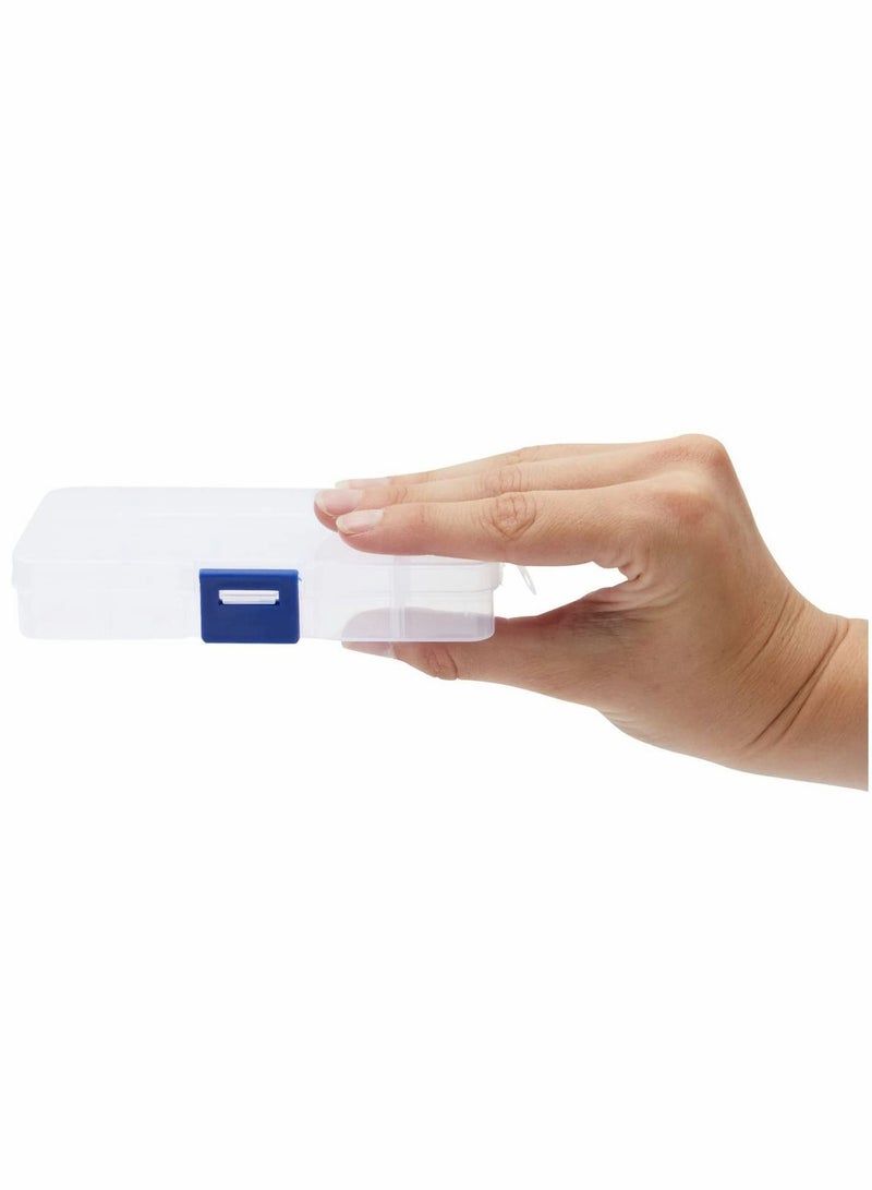 Organizer Box, 10 Grids Plastic Jewelry Organizers with Adjustable Dividers Clear Storage Container for Beads Crafts Fishing Tackles 2 Pack - Image 4