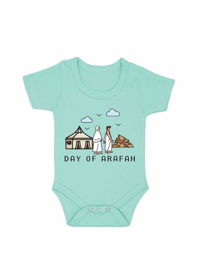 PRINTSHOP4ME Arafah Day Baby Romper|Short Sleeve Cotton Romper|Eid & Hajj Baby Outfit  - Image 1
