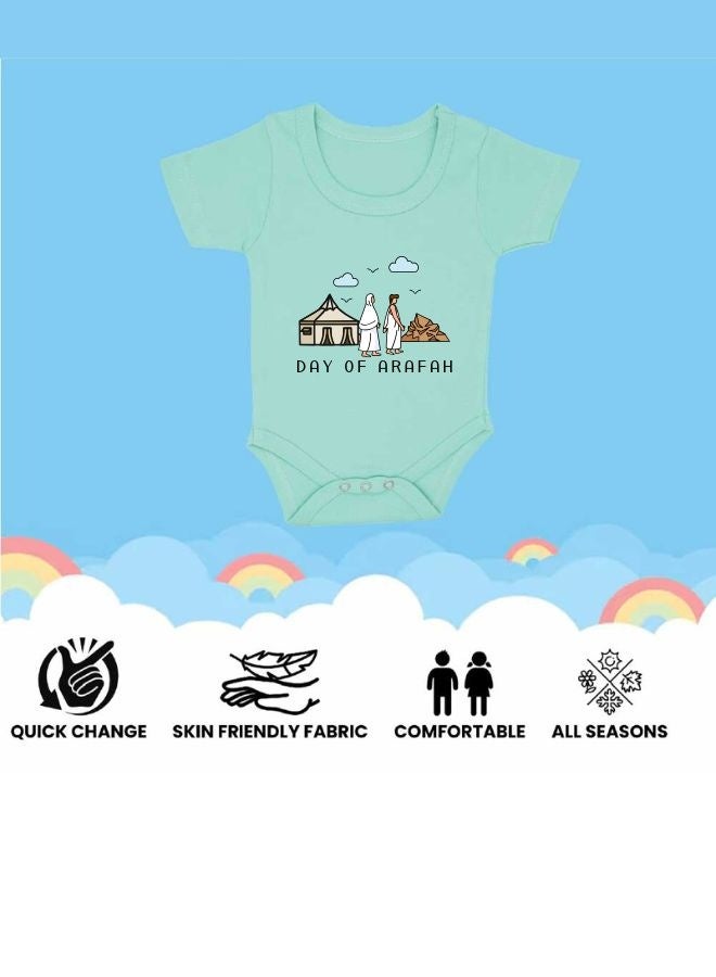 PRINTSHOP4ME Arafah Day Baby Romper|Short Sleeve Cotton Romper|Eid & Hajj Baby Outfit  - Image 3