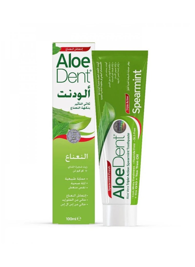 Aloe Dent Aloedent Triple Action Cool Mint Toothpaste 100ml - Image 1