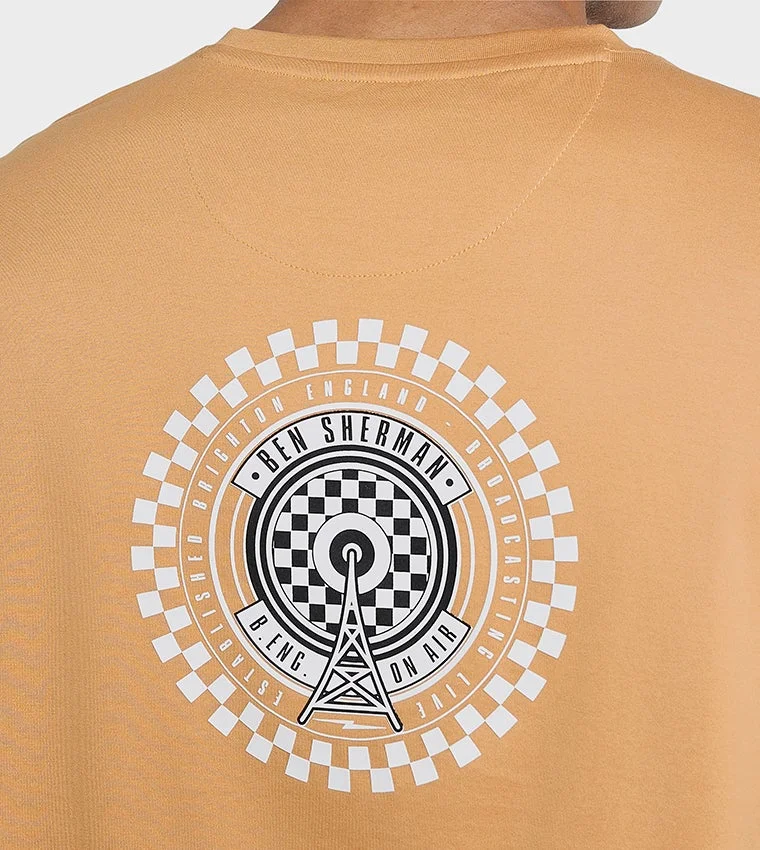 Ben Sherman  Ben Sherman Men's Crew Neck Short Sleeve Printed T-Shirt for Men | Best Price UAE