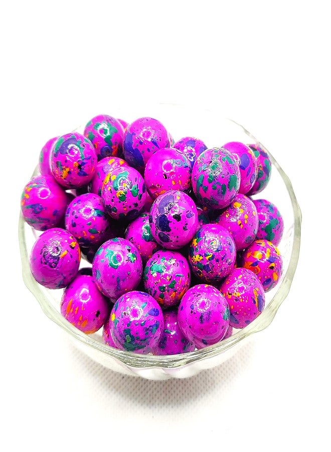 SSKR Pink Color Painted Marbles Goti for Playing and Decoration - Pack of 100 Pcs - Image 2