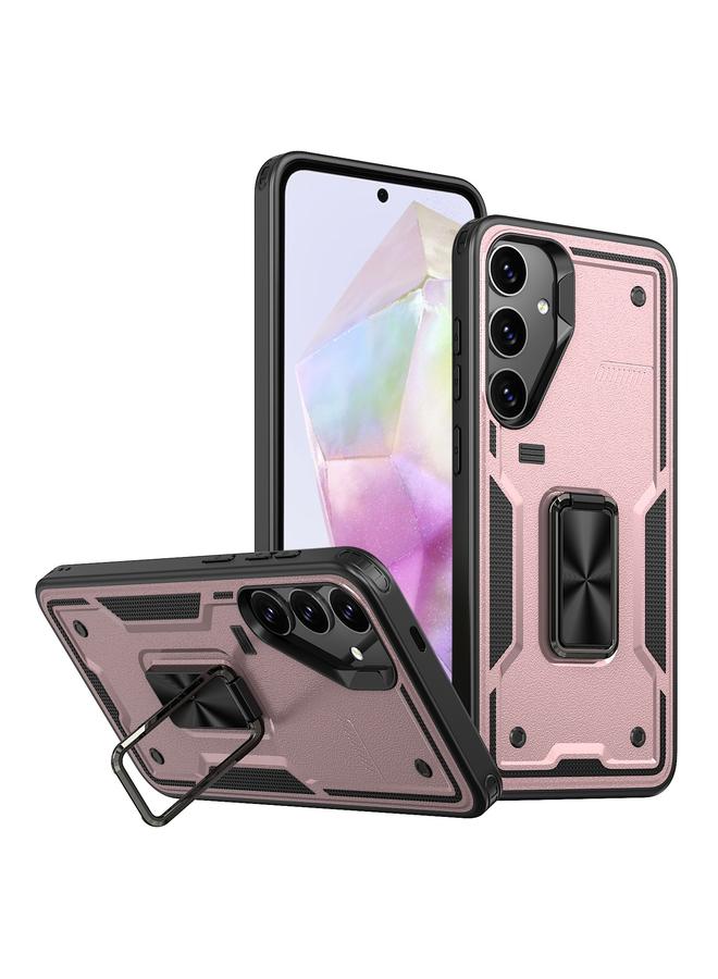 اس-توب جراب لهاتف Samsung Galaxy A35 5G مع حامل حلقي من البولي يوريثين الحراري الهجين - Image 1