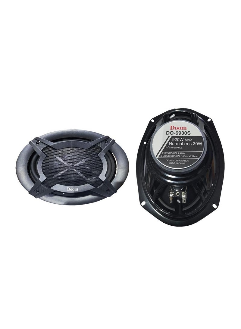 دوم مجموعة مكبرات صوت  بيضاوية DO-6930R مكونة من قطعتين، 920 واط، 30 أر أم أس ، 4 أوم، 92 ديسيبل، 30-46 هرتز - Image 1