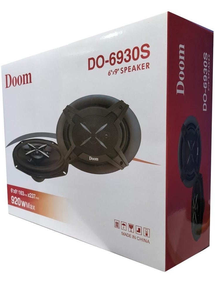 دوم مجموعة مكبرات صوت  بيضاوية DO-6930R مكونة من قطعتين، 920 واط، 30 أر أم أس ، 4 أوم، 92 ديسيبل، 30-46 هرتز - Image 4