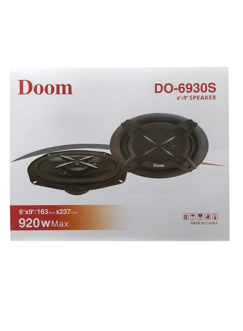 دوم مجموعة مكبرات صوت  بيضاوية DO-6930R مكونة من قطعتين، 920 واط، 30 أر أم أس ، 4 أوم، 92 ديسيبل، 30-46 هرتز - Image 2