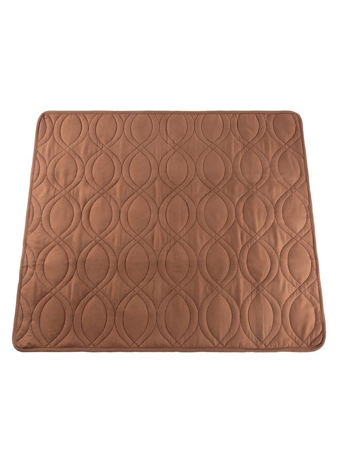PETMAKER Waterproof Pet Mat - 36x28 Partial Couch Covers for Dogs, Cats, or Kids - Quilted Non-Slip Furniture Protector Pad (Brown) - Image 1