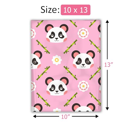 Pro Supply Global 10x13 (100) Pink Panda Designer Poly Mailers Shipping Envelopes Premium Printed Bags - Image 4