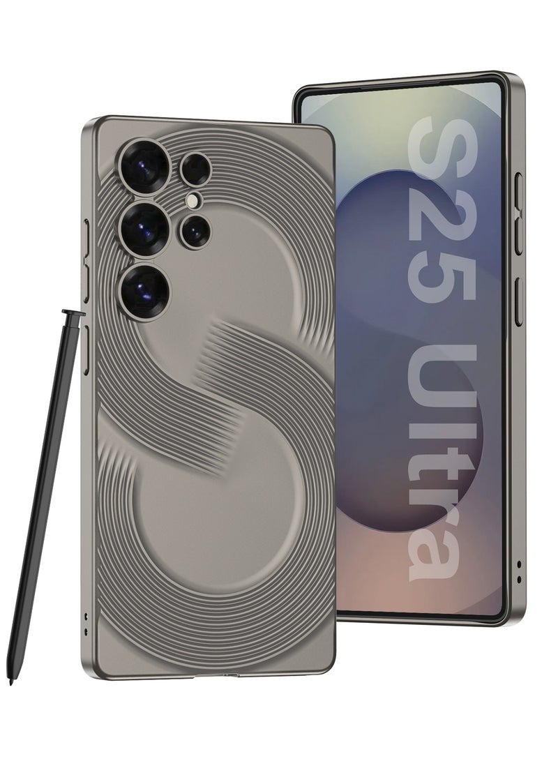 GKK Luxury Painted Matte Case For Samsung Galaxy S25 Ultra 6.9 inch (2025) Hard Shell TPU with Soft Edge Cover Sports Design, Anti-Drop, All-Round Protection Phone Cover with Pen Slot Design - Pen Not Included  - Image 1