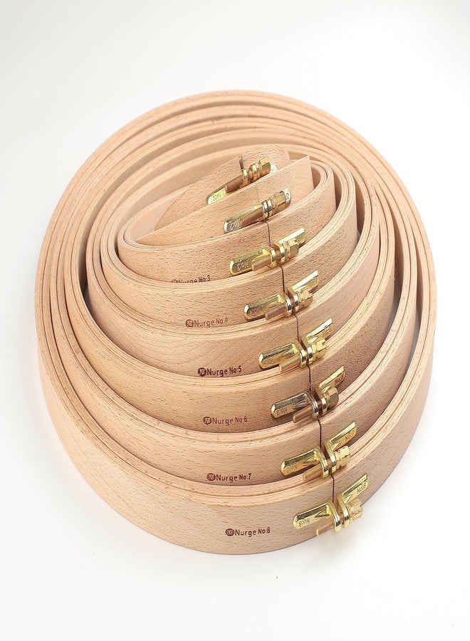Nurge Premium Quality 24 mm Wood Embroidery Hoop, Cross Stitch Hoop with Gold Plated Adjustable Brass Screw (No:5) - Image 5