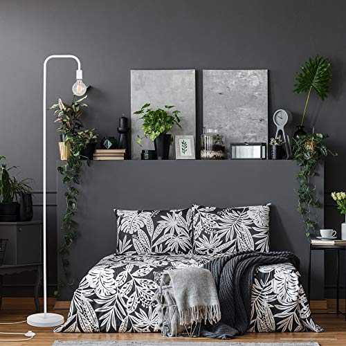 GLOBE Electric 67069 70" Matte White Floor Lamp with in-Line On/Off Foot Switch for Living Room, Bedroom, Home Improvement, Décor, and Office Accessories - Image 2