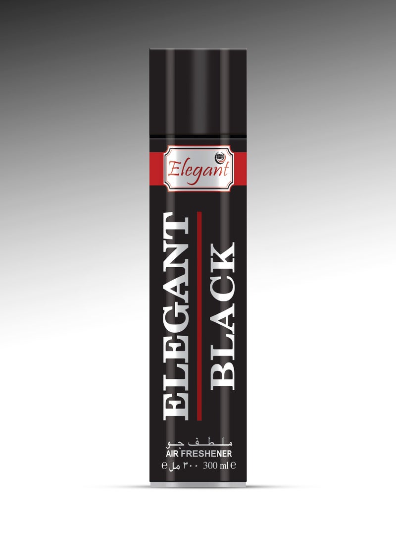 Elegant Black Air Freshener Spray 300ML Pack of 3  - Image 2