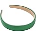 WantGor 1 Inch PU Leather Headband Wide Padded Hairband Fashion Hair Bands Cute Womens Headbands Holiday DIY Hair Accessories Green - Image 2