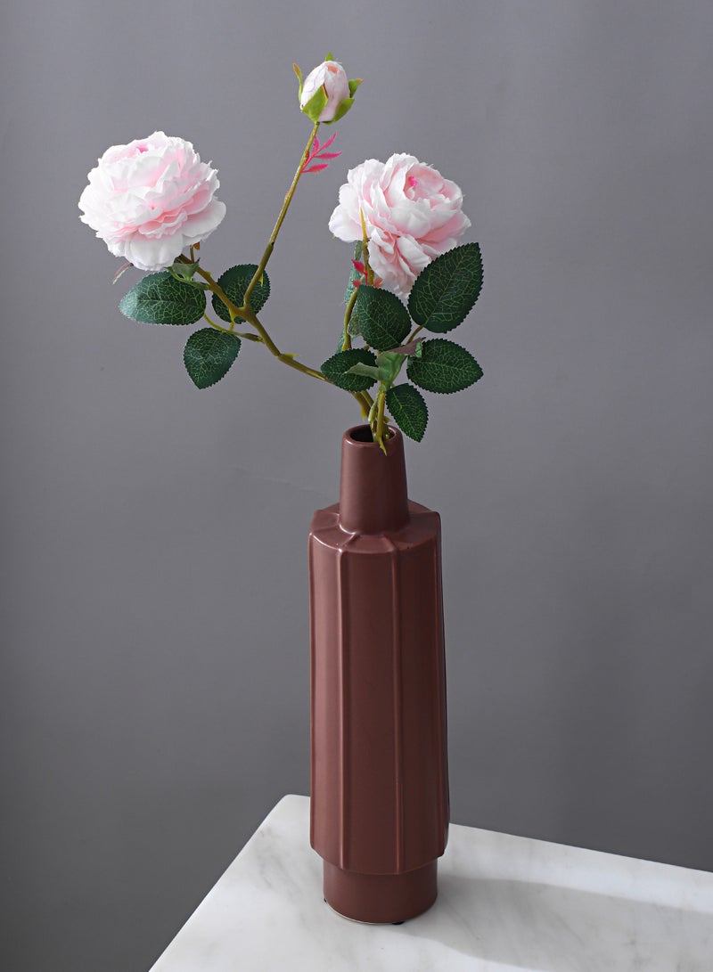 Shuer 9cm Modern Simple Ceramic Vase, Creative Art Flower Vase for Living Room Bedroom Shelf Decor, Minimalist Home Ornament & Ramadan Gift - Image 2