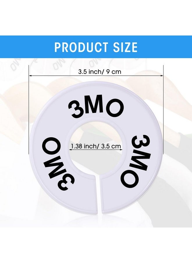 Blulu Blulu 10 Pack Clothing Rack Size Dividers Round Hangers Dividers  - Image 3