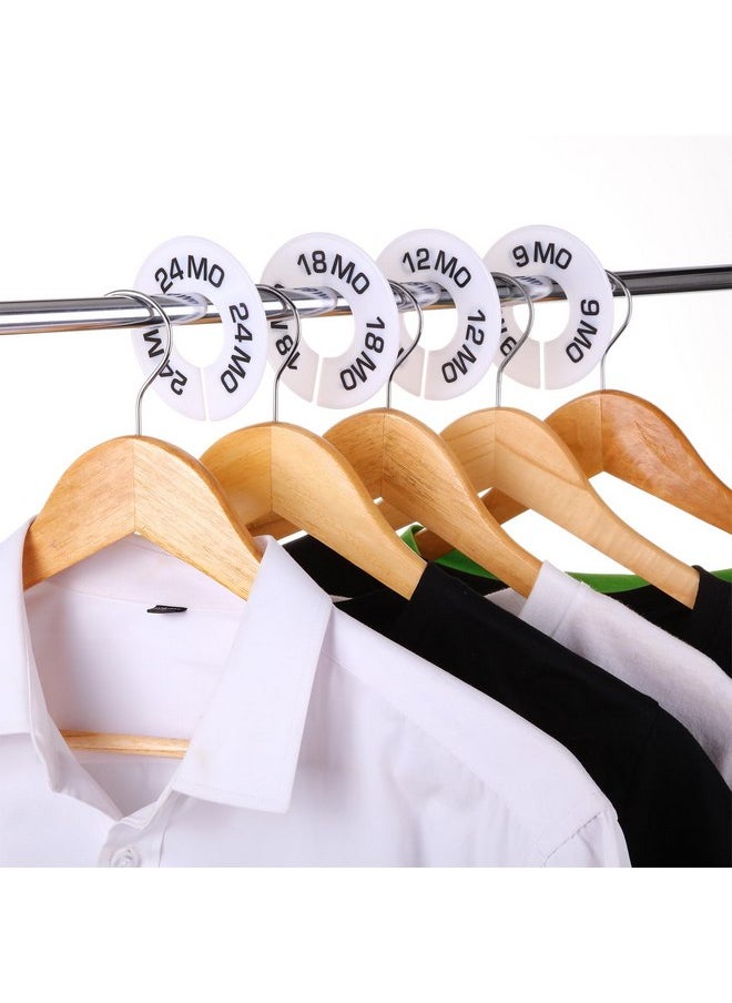 Blulu Blulu 10 Pack Clothing Rack Size Dividers Round Hangers Dividers  - Image 5