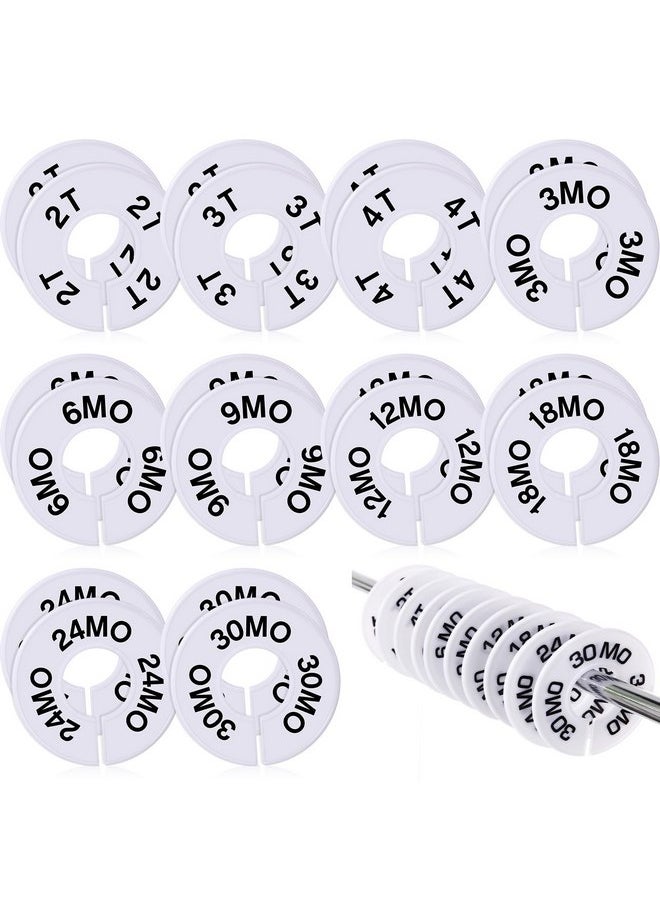 Blulu Blulu 10 Pack Clothing Rack Size Dividers Round Hangers Dividers  - Image 1