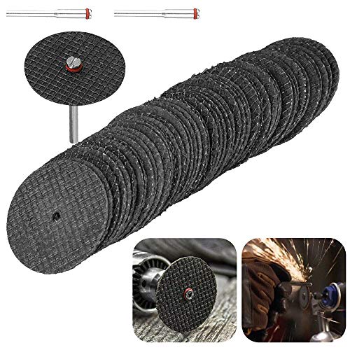 DIY Crafts Pack Of 5 Pcs, Multi, Colour With 1 Pc Mandrel, 32mm Fiberglass Metal Cutting Disc for Grinder Rotary Tool Circular Saw Blade Wheel Cut(Pack Of 5 Pcs, Multi, Colour With 1 Pc Mandrel) - Image 2