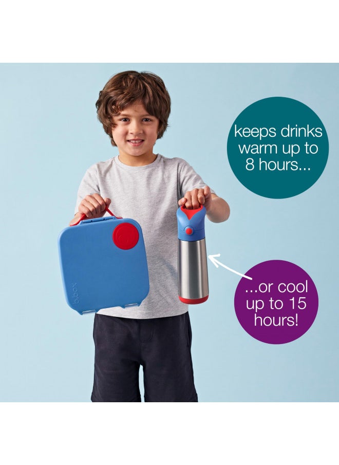 b.box b.box 16.9 oz Insulated Water Bottle: Keeps Drinks Cold up to 15 Hours, Warm up to 8 Hours. Triple Wall Stainless Steel Kids Water Bottle. Dishwasher Safe (Ocean Breeze, 16.9 oz)  - Image 4