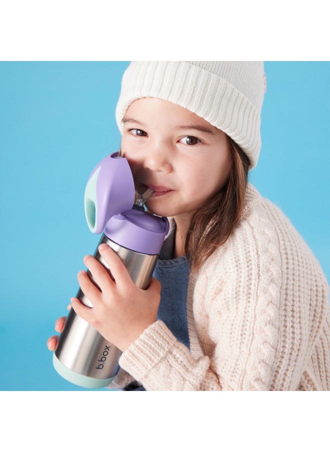 b.box b.box 16.9 oz Insulated Water Bottle: Keeps Drinks Cold up to 15 Hours, Warm up to 8 Hours. Triple Wall Stainless Steel Kids Water Bottle. Dishwasher Safe (Ocean Breeze, 16.9 oz)  - Image 2