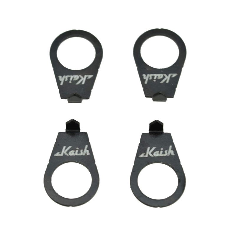 KAISH Set of 4 LP Guitar Knobs Pointer Plate 38 Knob Position Indicator for USA LP Les Paul or CTS Pots Black - Image 2