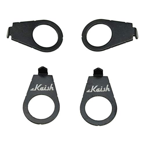 KAISH Set of 4 LP Guitar Knobs Pointer Plate 38 Knob Position Indicator for USA LP Les Paul or CTS Pots Black - Image 3