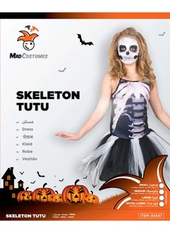 Mad Costumes Skeleton Tutu Kids Costume 9-10 Years  - Image 4