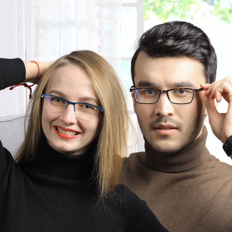 LUFF 4Pcs Anti-Blue-ray Reading Glasses Portable Ultra-Light Readers(2.75X) - Image 5