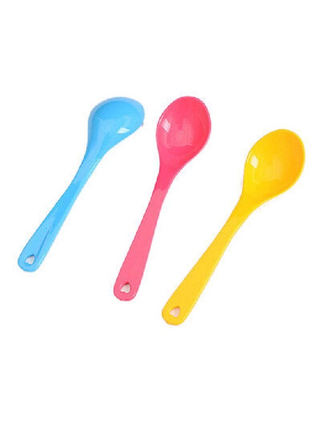 taha offer 6-piece colorful large plastic eating spoons - Image 4