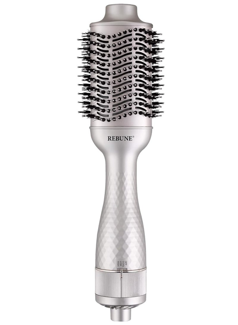 REBUNE RE-2126A Hair Styler 1300 Watts Auto Shut Off When Overheating Tangle-Free Tufted Bristles Tapered Heads With Three Control Cold Hot Air Styler - Image 2