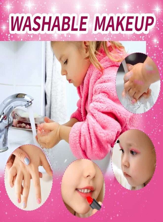 Kids Makeup Kit for Girls, 31 Pcs Washable Real Makeup Set, Little Girl Unicorns Theme Make Up for Princess Toddler  - Image 5