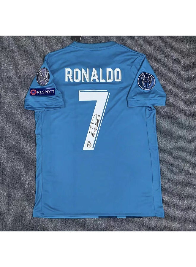 general Classic retro jersey Real Madrid #7 Ronaldo signature jersey football jersey - Image 1